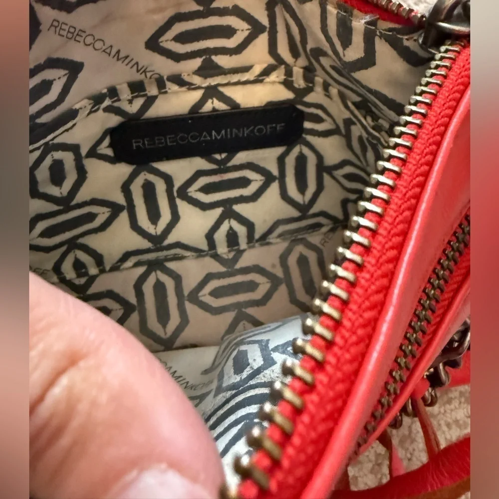 Rebecca Minkoff Mini MAC Crossbody Bag in Red Leather – Well Loved Condition